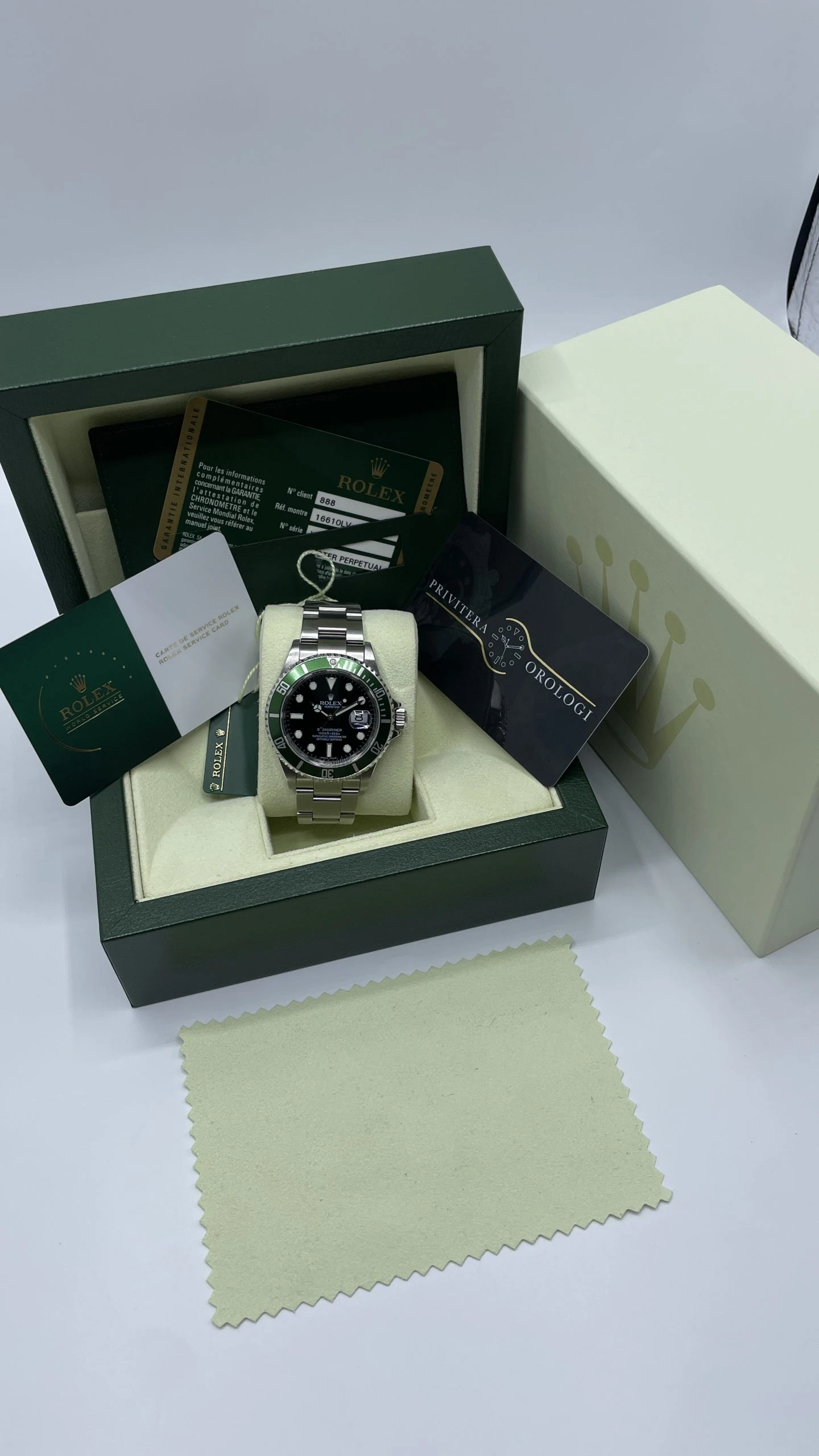 Rolex Submariner Date Ref.16610lv RRR Kermit 40mm - 2010 - immagine 17