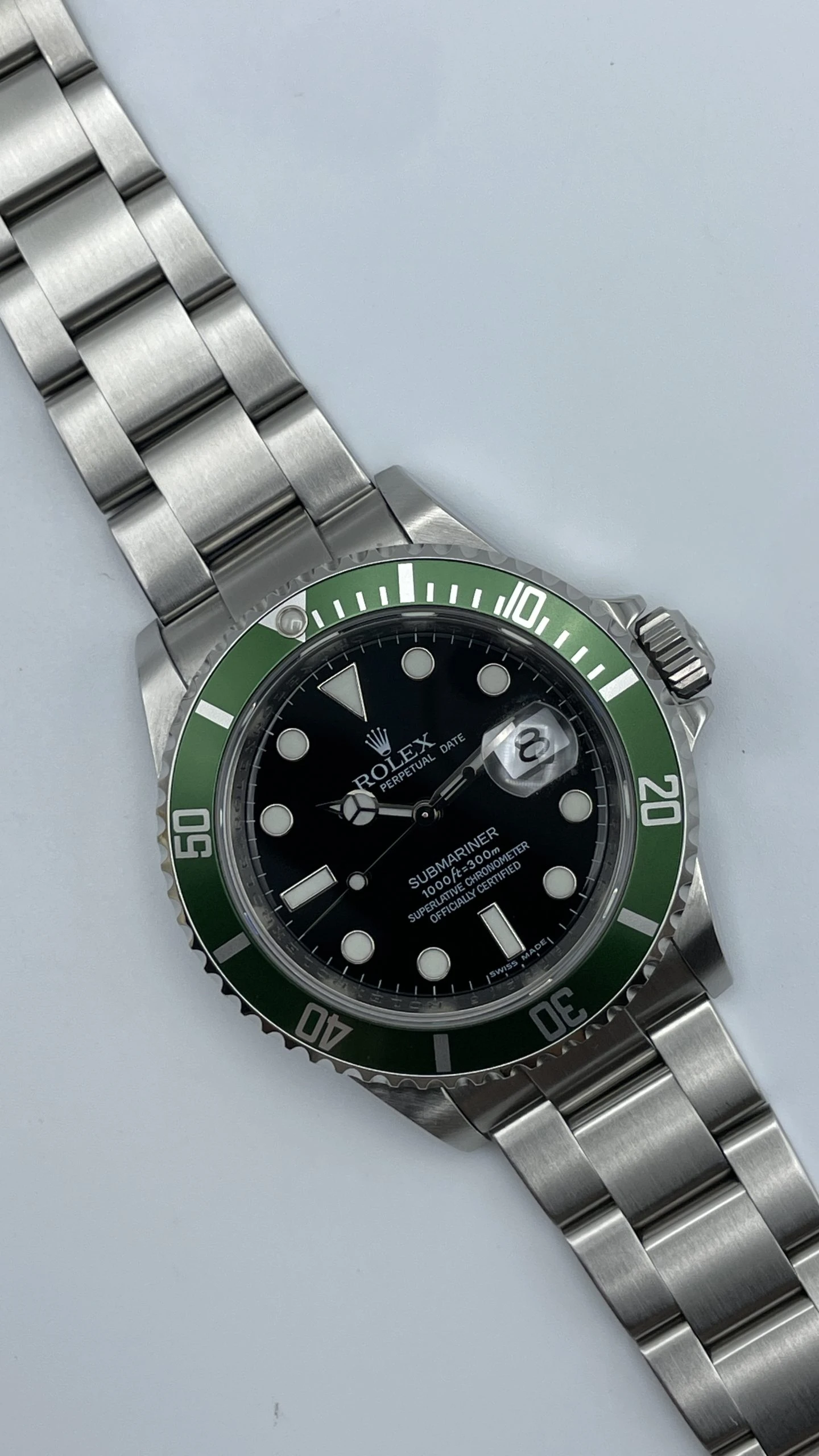Rolex Submariner Date Ref.16610lv RRR Kermit 40mm - 2010 - immagine 8