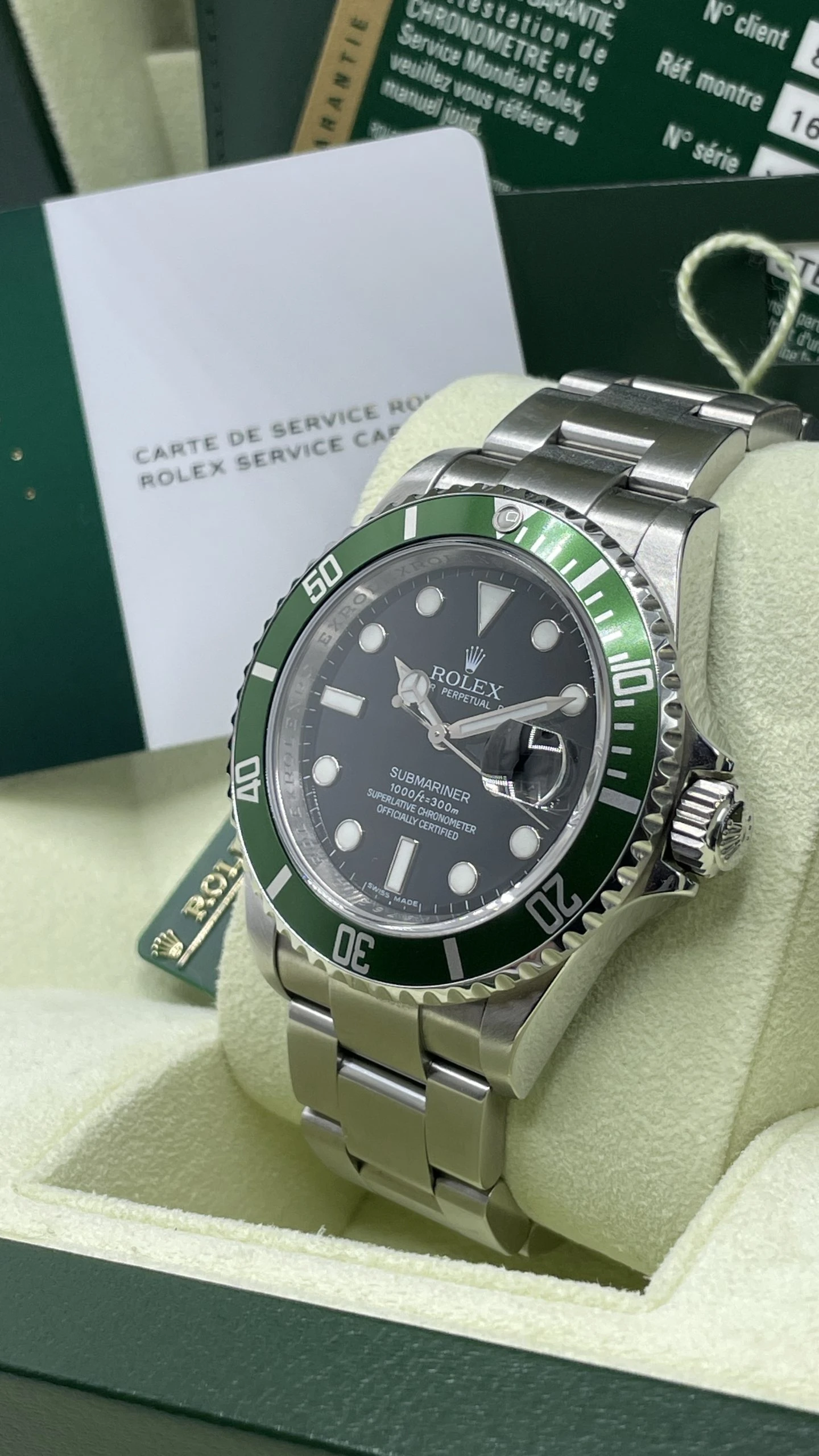 Rolex Submariner Date Ref.16610lv RRR Kermit 40mm - 2010 - immagine 12
