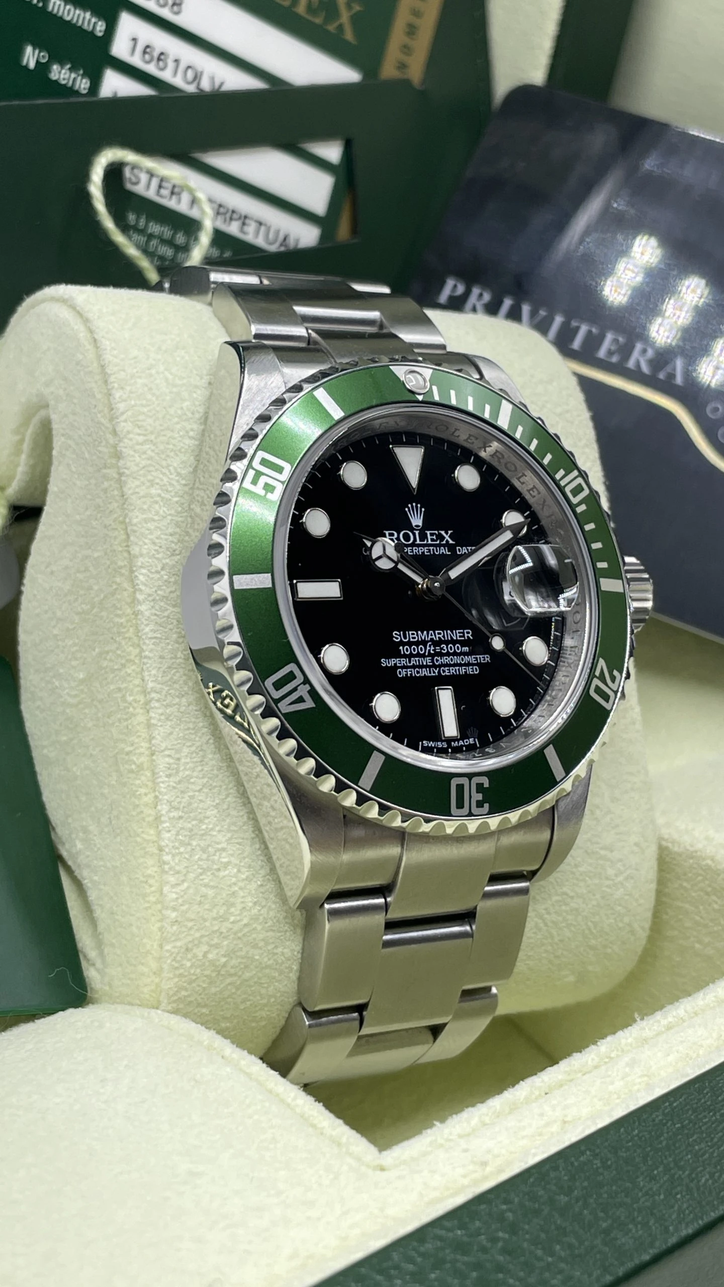 Rolex Submariner Date Ref.16610lv RRR Kermit 40mm - 2010 - immagine 13
