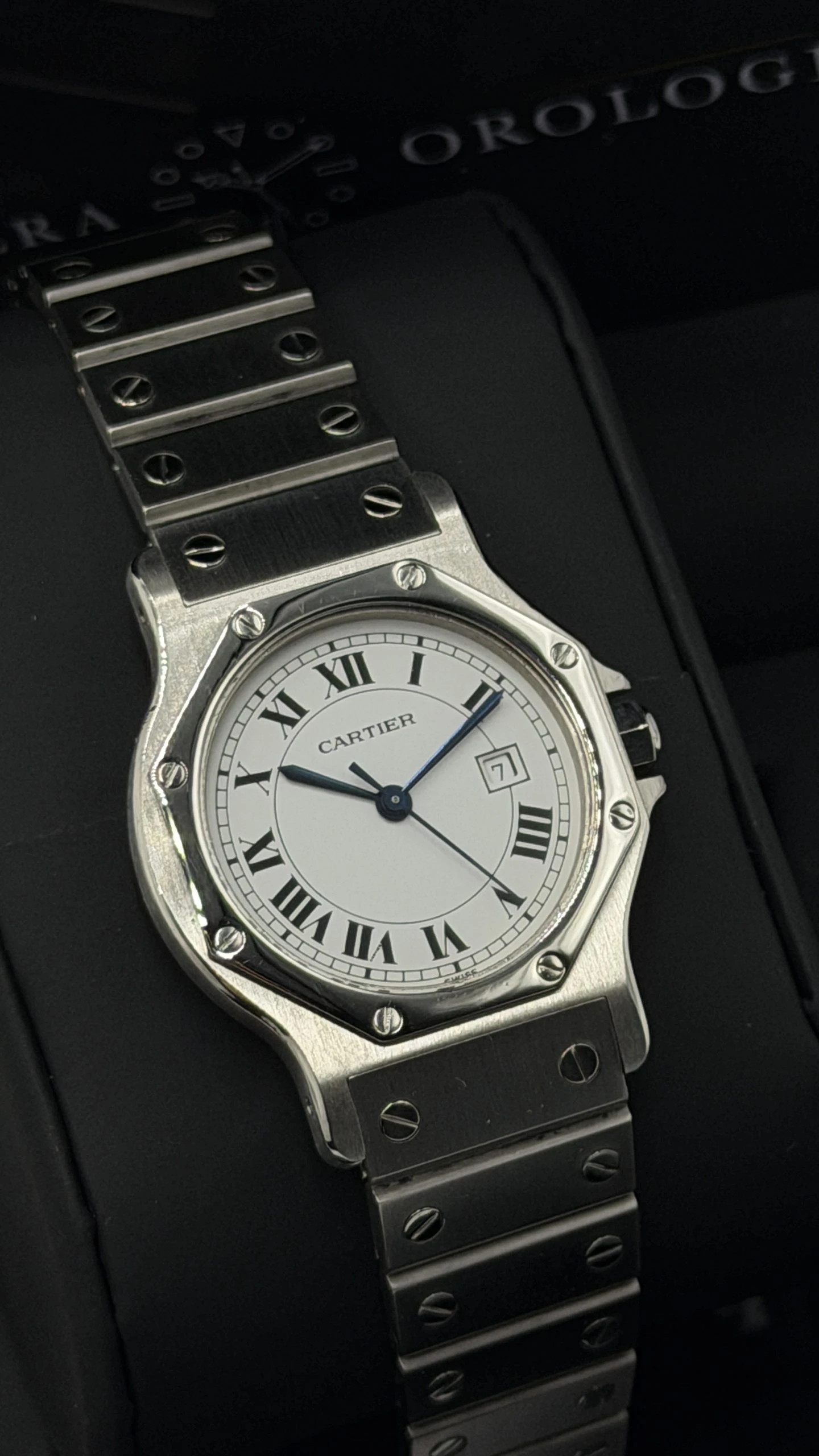 Cartier Santos Octagon Ref.2965 Automatic 30mm - 1995 - immagine 9
