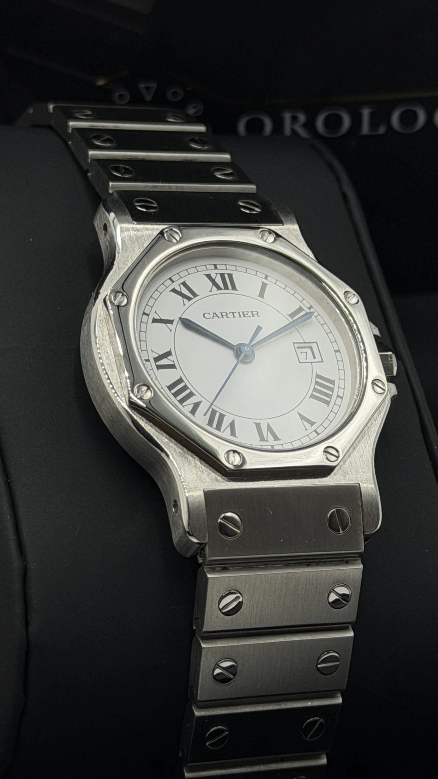 Cartier Santos Octagon Ref.2965 Automatic 30mm - 1995 - immagine 10