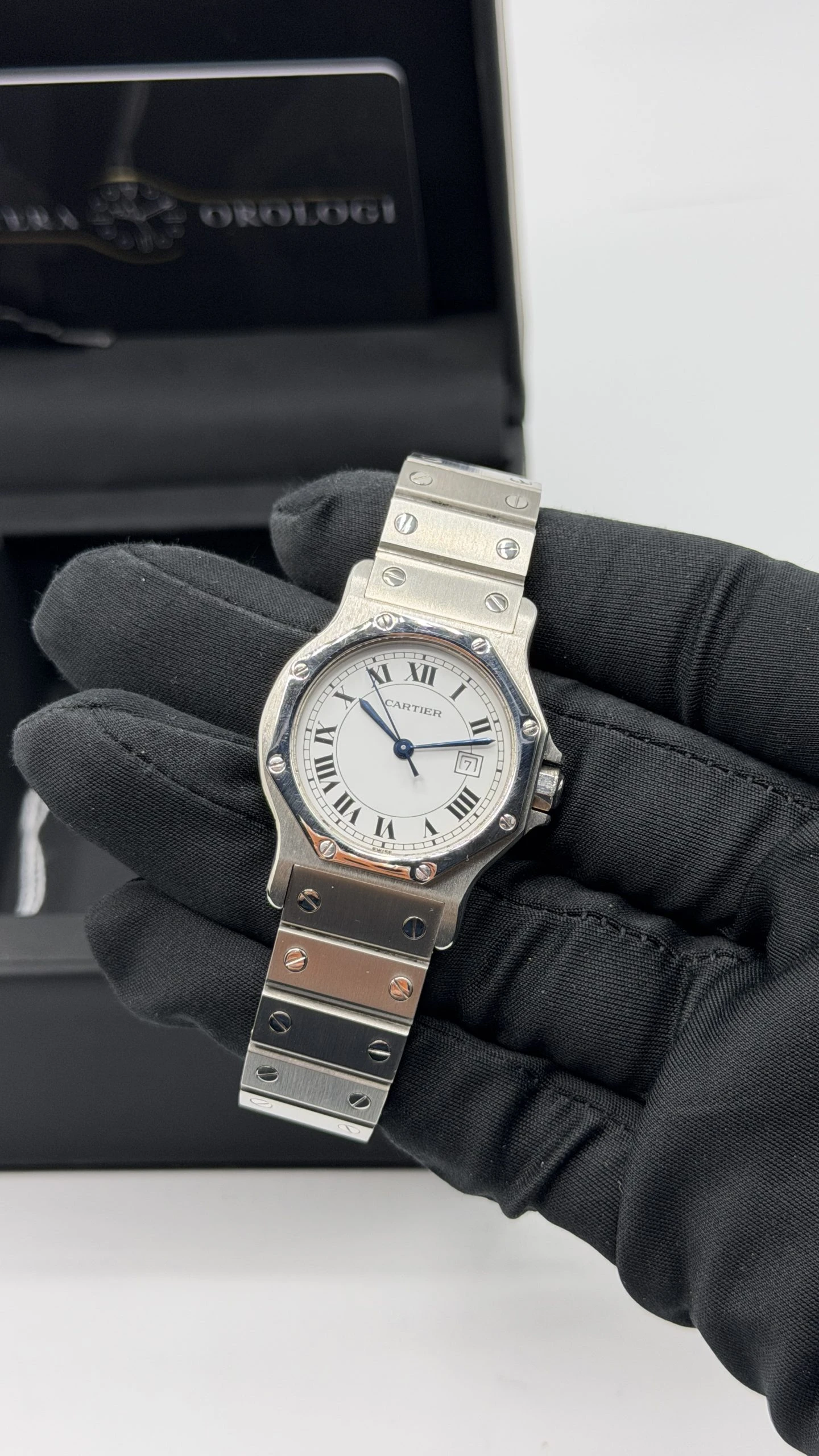 Cartier Santos Octagon Ref.2965 Automatic 30mm - 1995 - immagine 14
